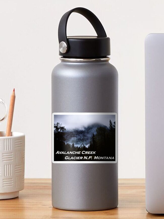 Thumbnail 1 of 3, Sticker, Avalanche Creek, Glacier N.P., Montana designed and sold by rodneyj46.