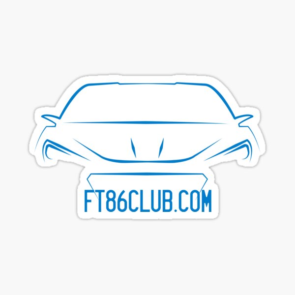 Item preview, FT86CLUB BRZ Decal in BLUE designed and sold by Snoopyalien24.