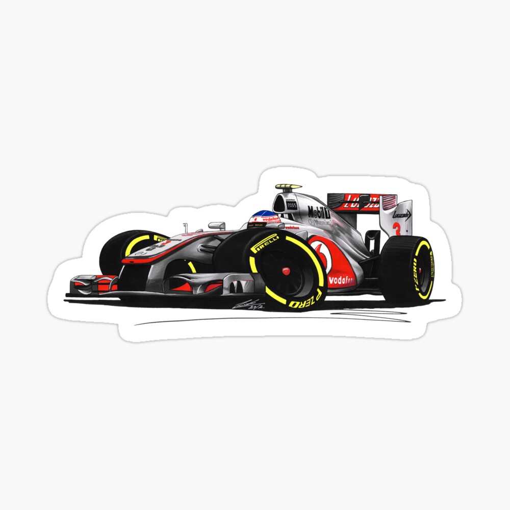 F1 12 Mclaren Mp4 27 Jenson Button Poster By Yeomanscarart Redbubble