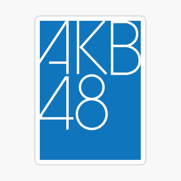 Akb48 Blue Sticker For Sale By Fairfaxx Redbubble