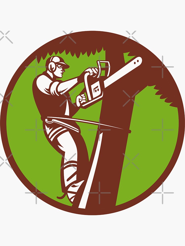 "Arborist Tree Surgeon Trimmer Pruner" Sticker for Sale by patrimonio