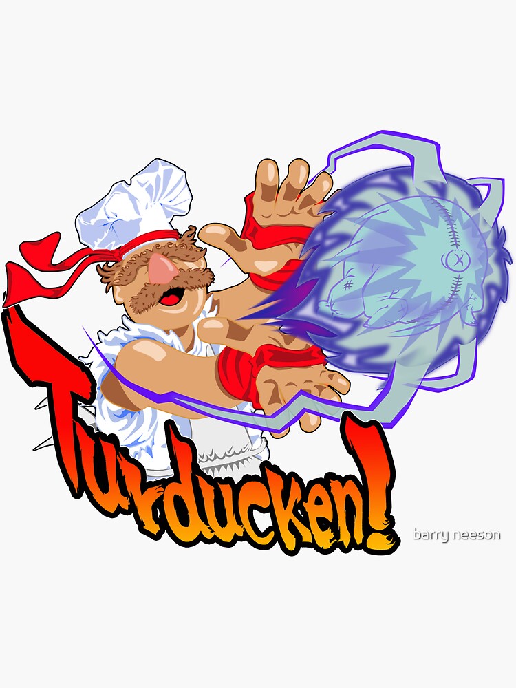 "Turducken!" Sticker by fromthemindof Redbubble