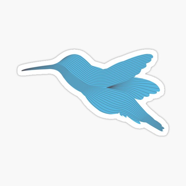 Artikel-Vorschau von Eleganter blauer Kolibri, designt und verkauft von pencilplus.