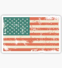 Pegatina Grungy bandera de Estados Unidos
