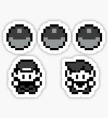 Red and Blue Sticker