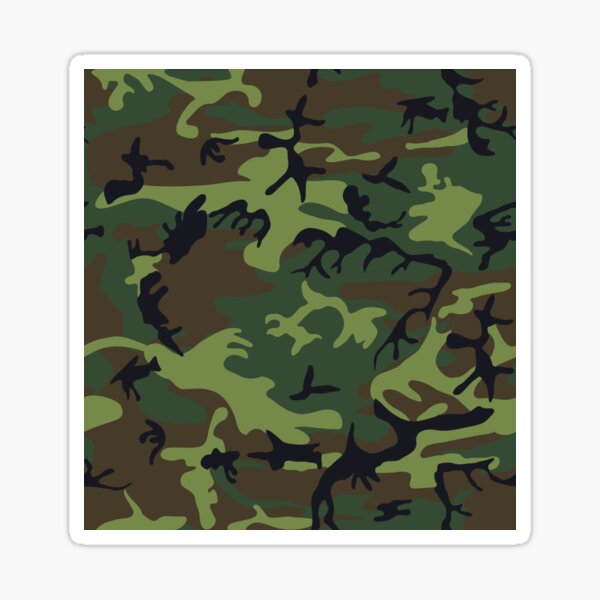 Grüne Waldmilitärische Camouflage Sticker