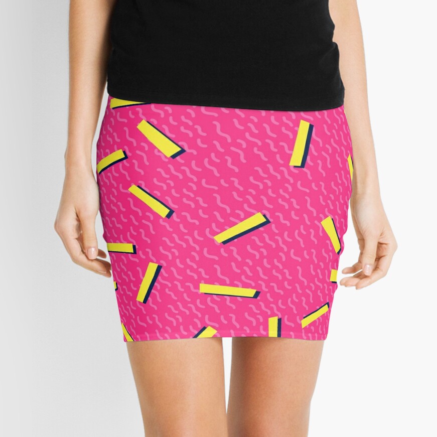 Retro 80's club leggings Mini Skirt for Sale by hocapontas