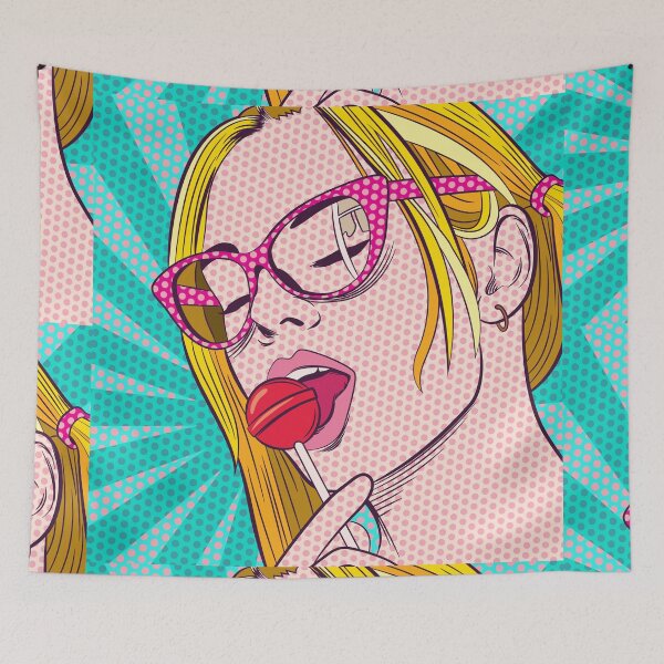 Item preview, Pop Art Comic Girl Vintage designed and sold by SAUHER.