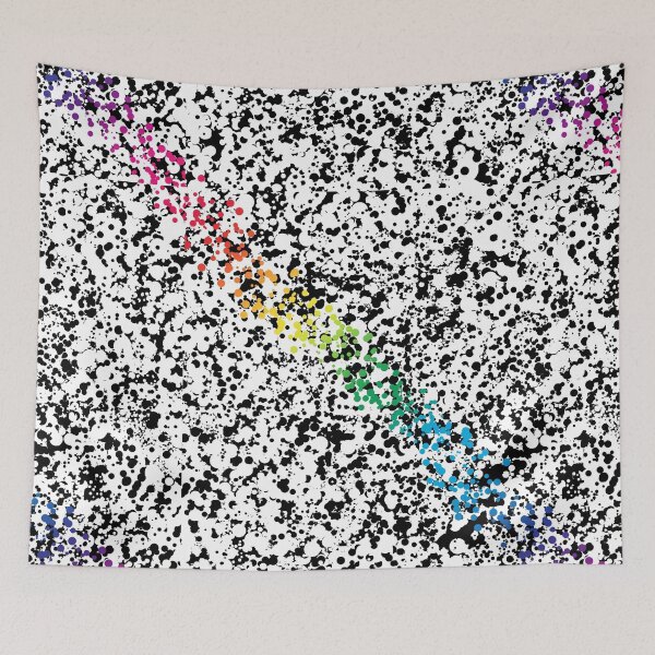 Item preview, Scattered Rainbow Stripe designed and sold by MixinMadness.