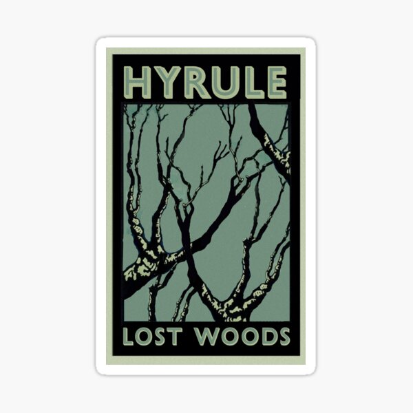HYRULE LOST WOODS - Gaming Luggage Labels Series Sticker