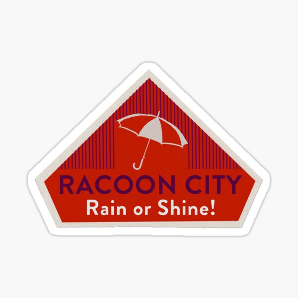 RACOON CITY - Gaming Luggage Labels Series Sticker