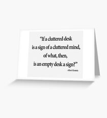 Cluttered Mind Greeting Card