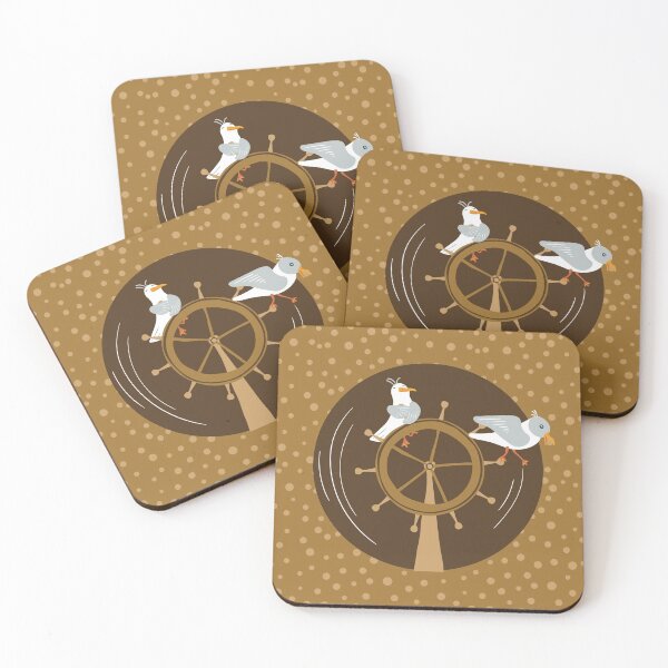 Item preview, Funny seagulls changing sailor's course designed and sold by Marlene Wagenhofer.