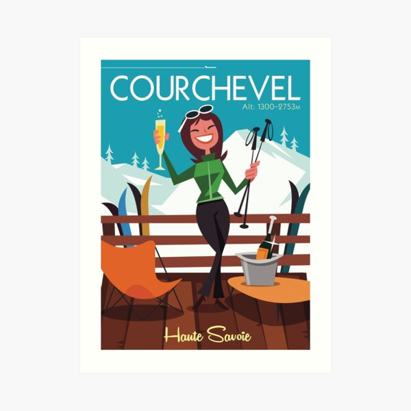Courchevel poster Art Print