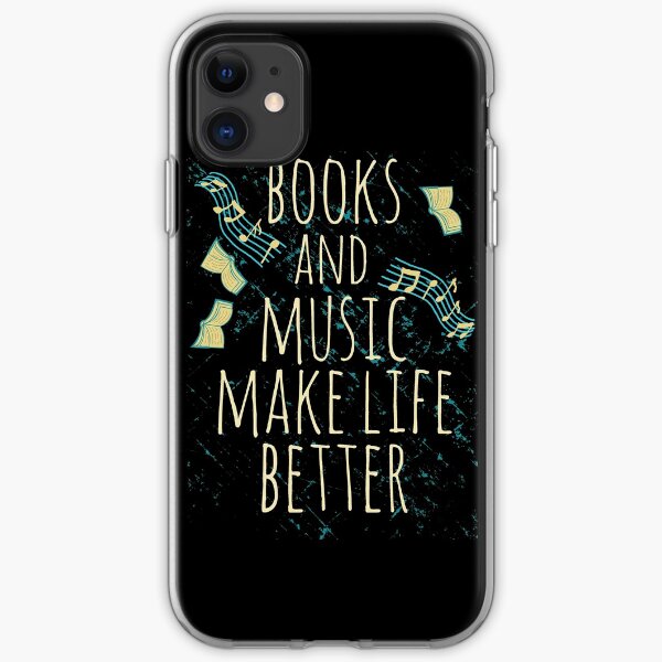 books and music make life better #1 iPhone Soft Case