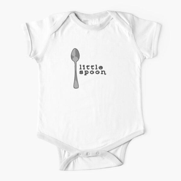 i'm the little spoon... Short Sleeve Baby One-Piece