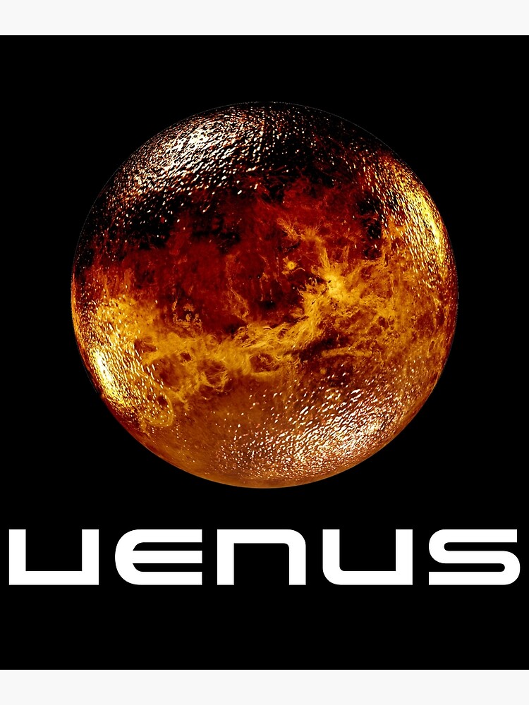 Solar System Planet Venus T Shirt Space Science Astronomy Greeting Card