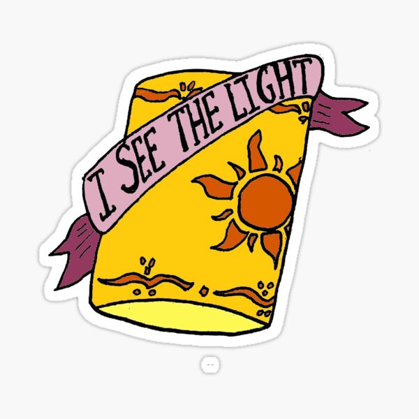 Item preview, Ich sehe den Licht - Retro - Abzeichenstil designed and sold by Jennifer Grene.