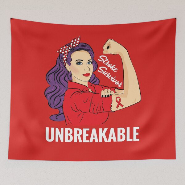 Item preview, Stroke Survivor Awareness Warrior Unbreakable designed and sold by ZNOVANNA.