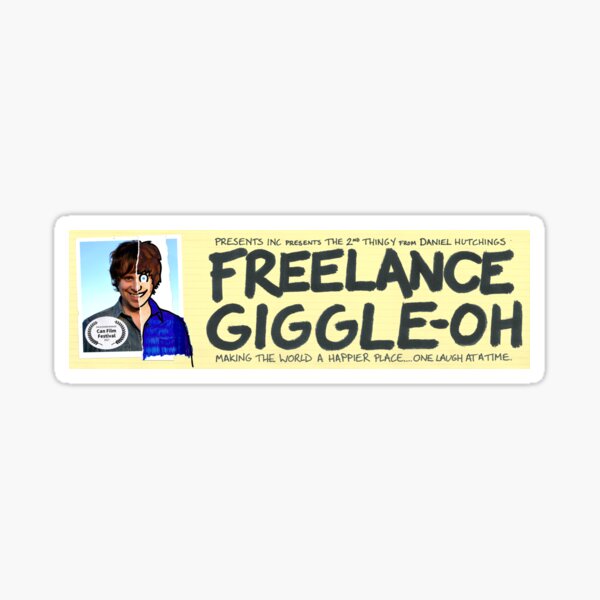 Freelance Giggle-oh - Bumper Sticker Sticker