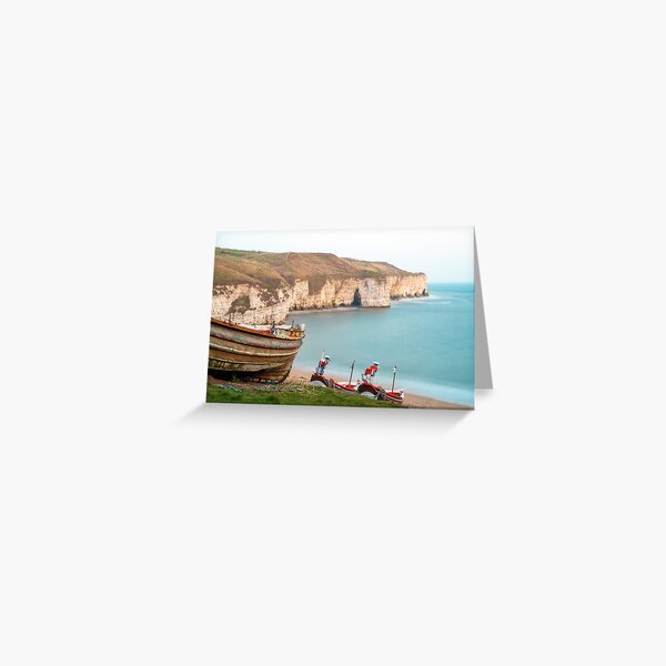 Flamborough North Landing. Greeting Card