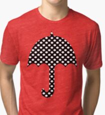 Black And White Polka Dots Tri-blend T-Shirt
