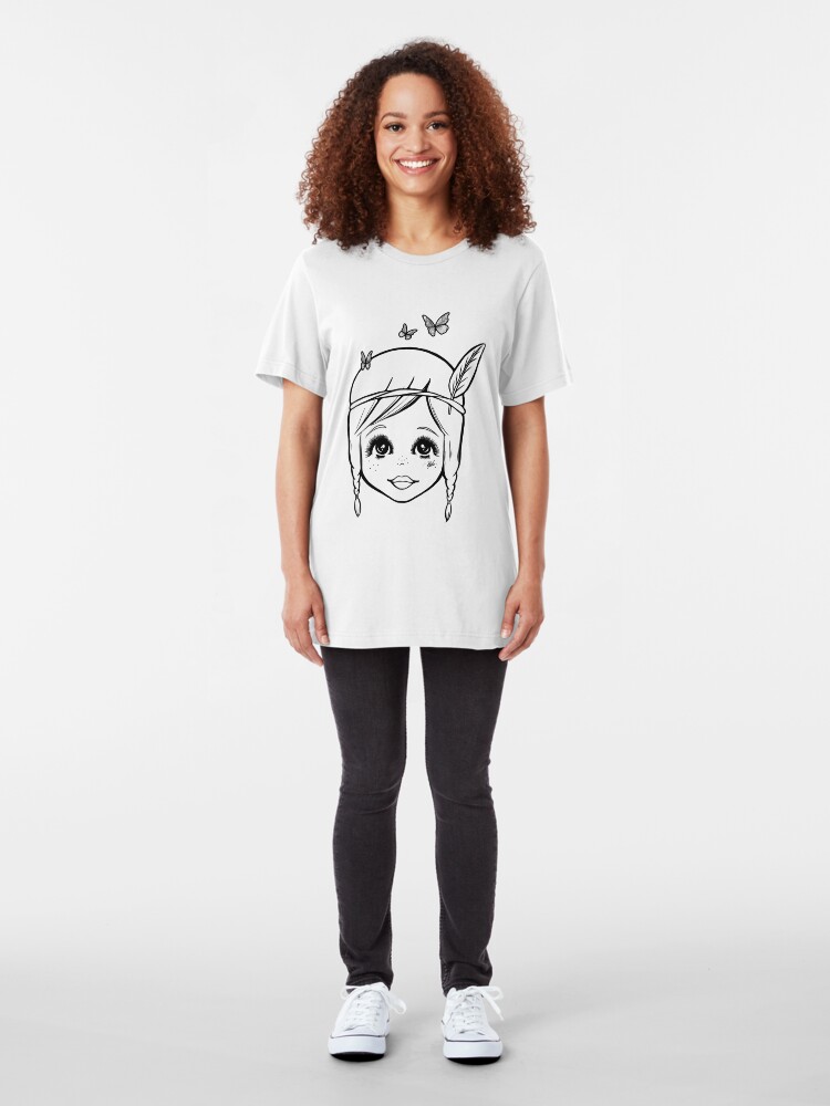 Alternate view of Boho Girl in the Spring Slim Fit T-Shirt