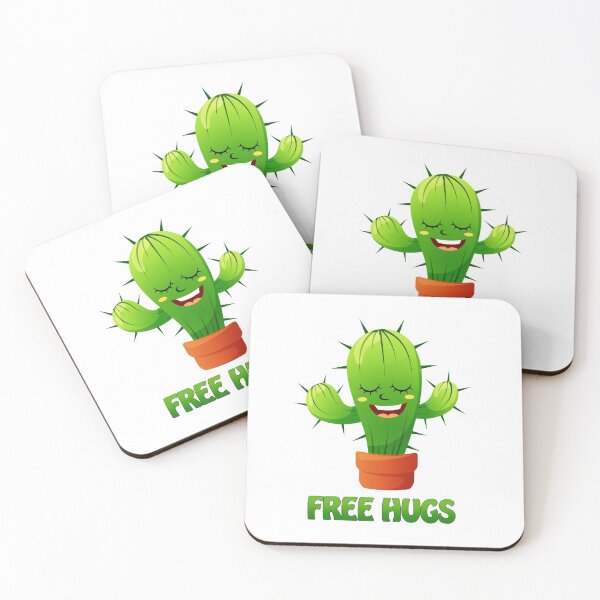 Item preview, happy cactus offering free hugs  designed and sold by headpossum.