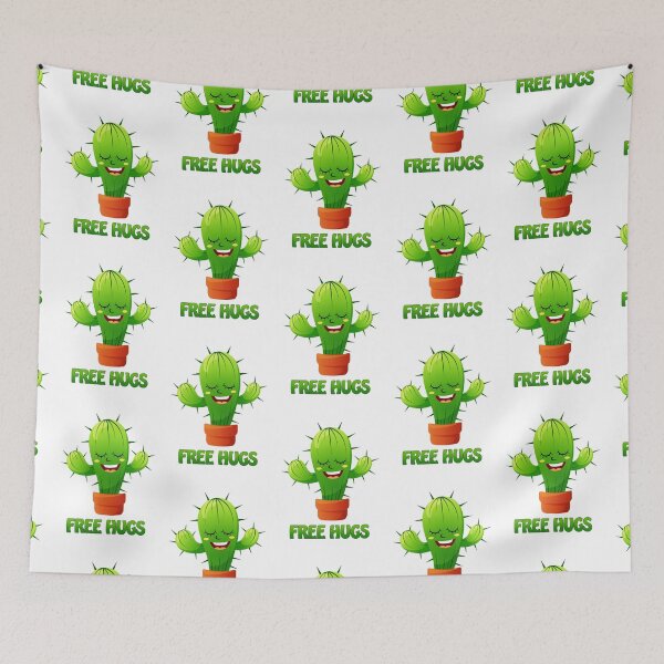 Item preview, happy cactus offering free hugs  designed and sold by headpossum.