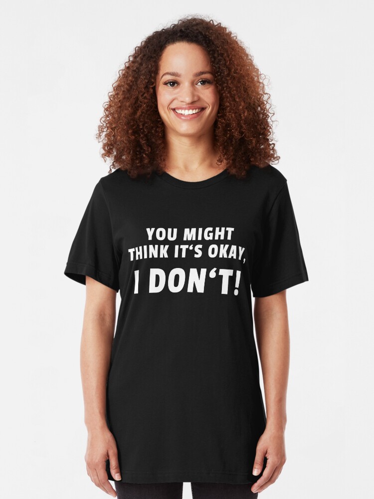 Alternate view of Adam Schiff You Might Think It's OK Slim Fit T-Shirt