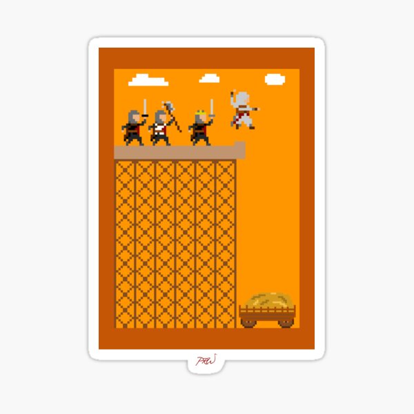 Assassin's Creed 8-Bit Sticker