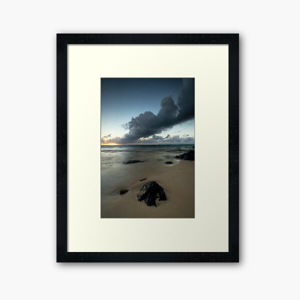 Rarotonga's Smoking Sunrise Framed Art Print