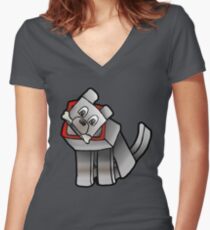 Steve's Best Friend Women's Fitted V-Neck T-Shirt