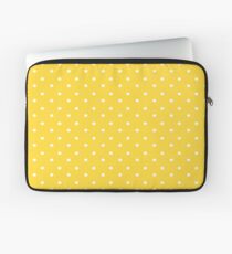 Yellow & White Polka Dots Laptop Sleeve