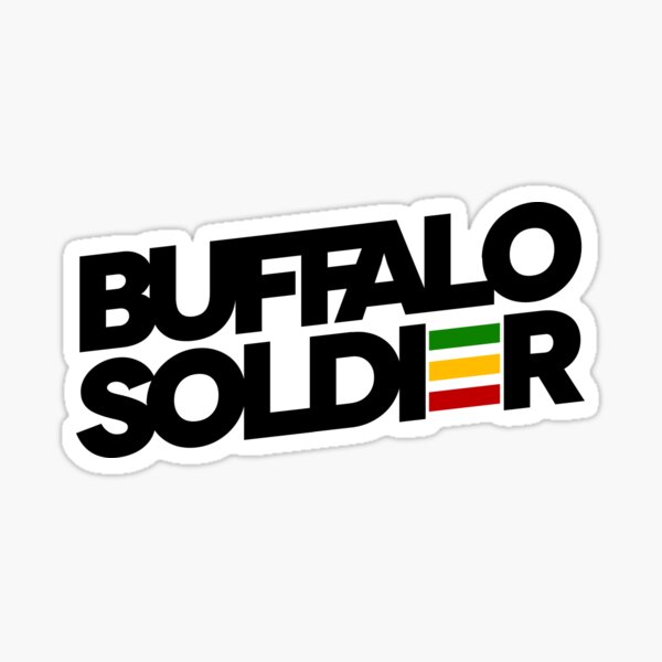 Item preview, Buffalo Soldier Rasta Colors Reggae designed and sold by rastauniversity.