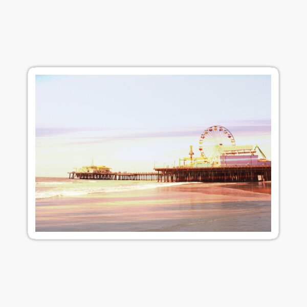 Santa Monica Pier Sunrise Sticker