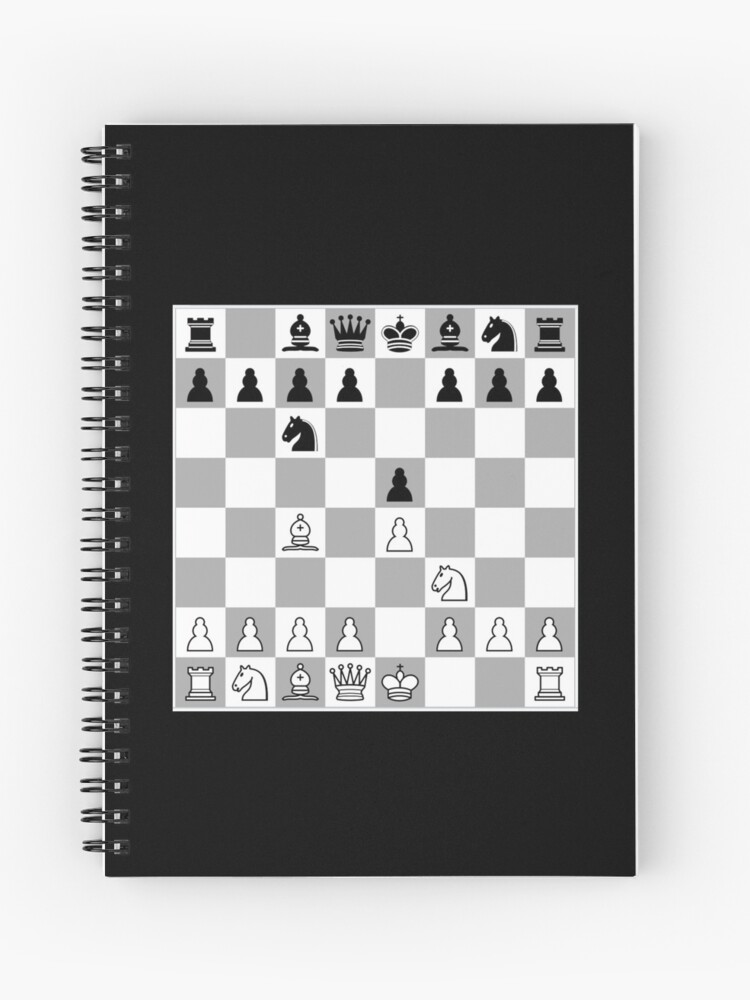 Chess Opening Italian Game E4 Player Giuoco Piano | Spiral Notebook