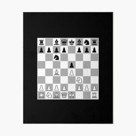 Chess Opening Ruy Lopez Spanish Game Player 1.E4 Art Board Print