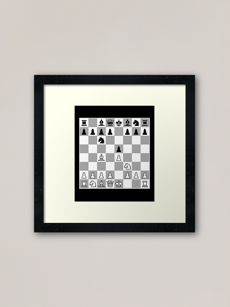 Chess Opening Italian Game E4 Player Giuoco Piano Poster for Sale