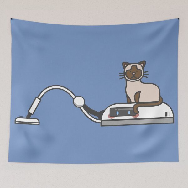 Item preview, Cat on Vacuum designed and sold by madeynjapan.