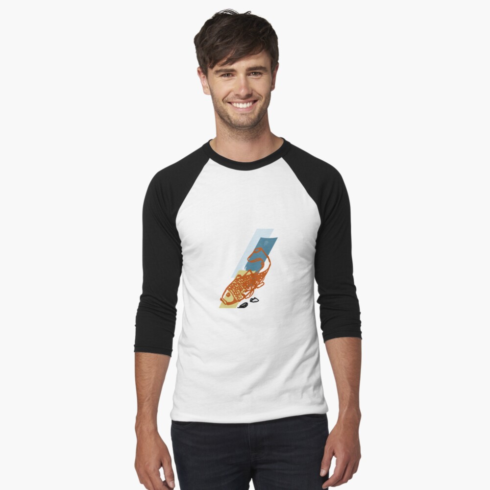 Item preview, Baseball ¾ Sleeve T-Shirt designed and sold by atelierkota.