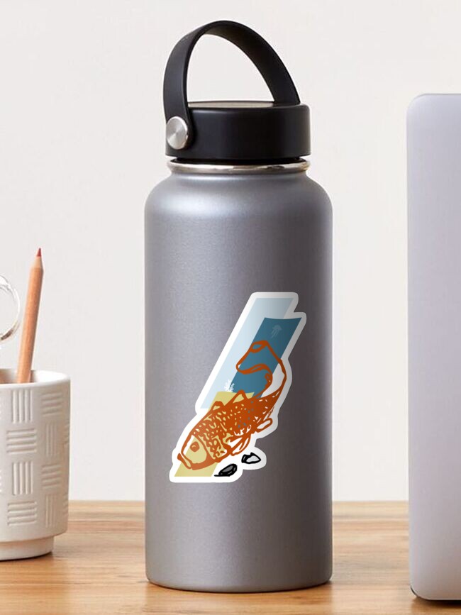Thumbnail 1 of 3, Sticker, Carp in Quest designed and sold by atelierkota.