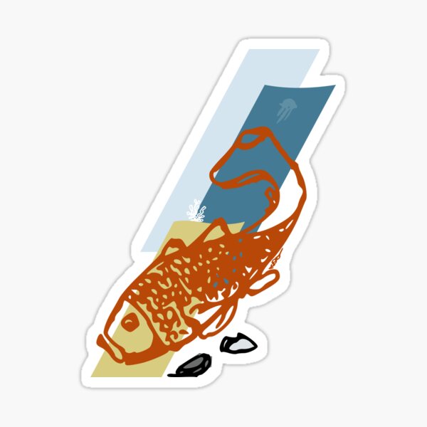 Carp in Quest Sticker