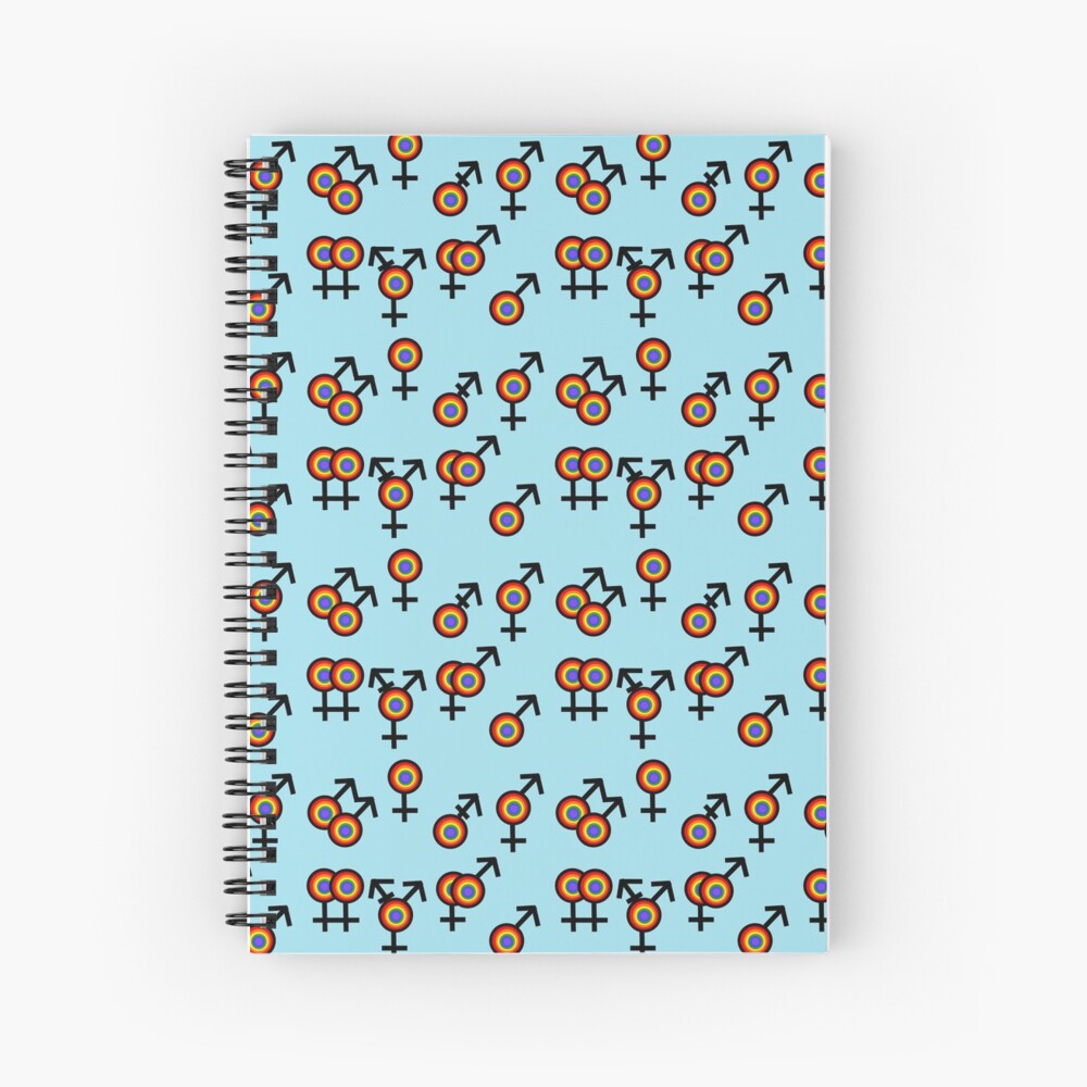 A rainbow of human pride Spiral Notebook