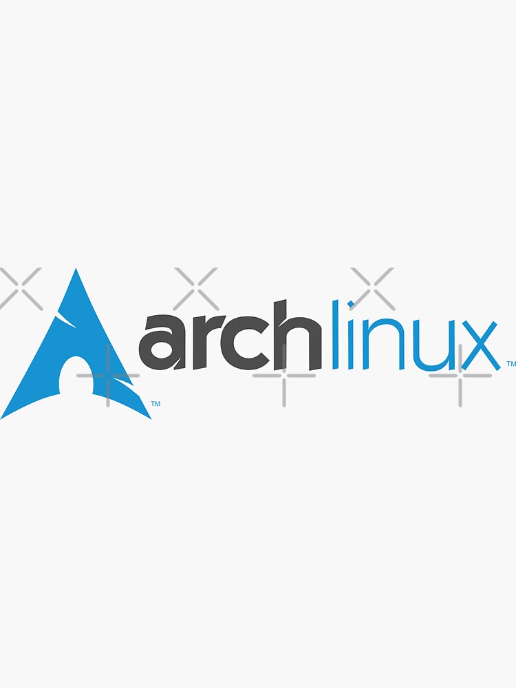 Arch Linux Sticker By Shoebill99 Redbubble