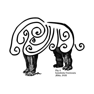 Artwork thumbnail, Curly Elephant by atelierkota