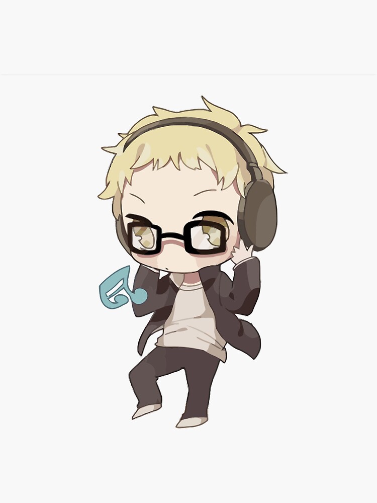 Kei Tsukishima Chibi Sticker By Chibify Redbubble