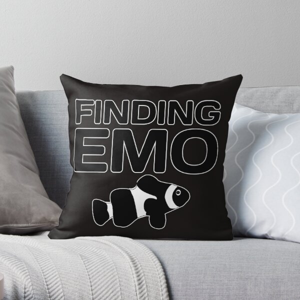 Finding Emo Throw Pillow