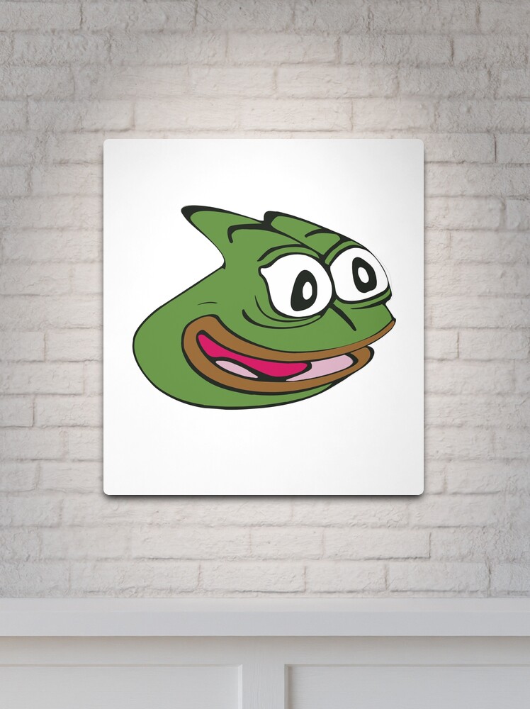 Pepega Funny Stream Emote' Poster, picture, metal print, paint by Husti