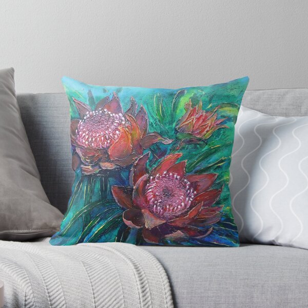 Waratahs Throw Pillow